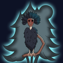 Feathery druid