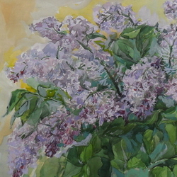 Запах сирени.Этюд