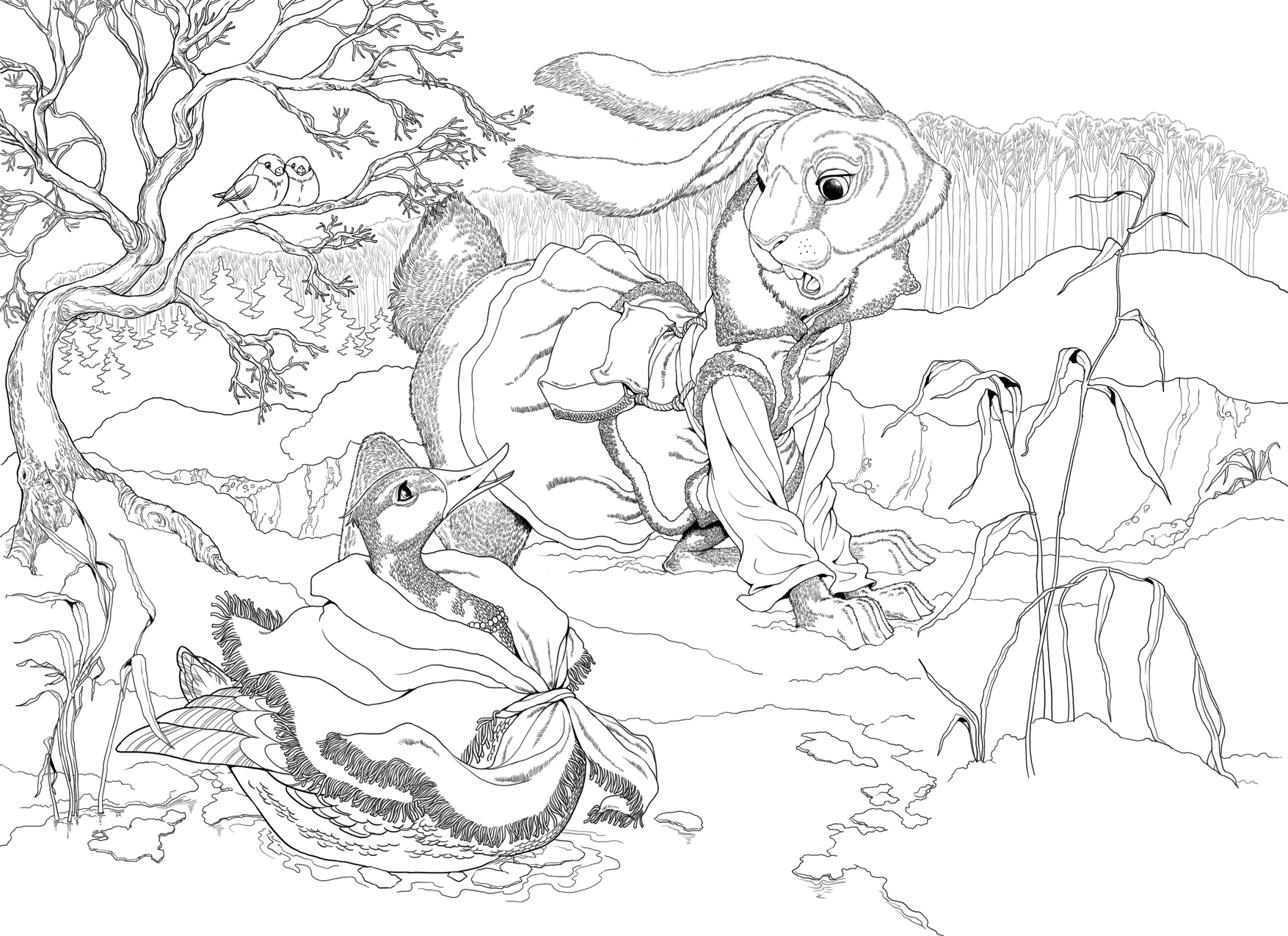 Детские рисунки аленушкины сказки