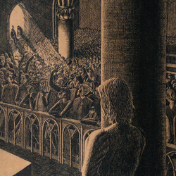 Иллюстрация к произведению В.Гюго "Собор Париской Богоматери"