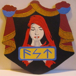 панно: руническая надпись - любовь