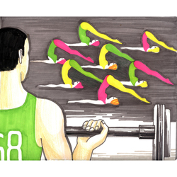 в спортзале