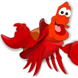 Крабик Себастьян из мультфильма "Русалочка"