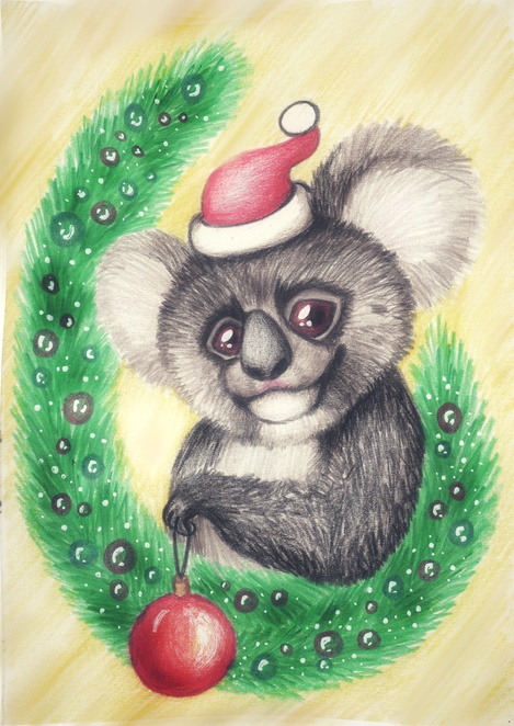 Новогодняя коала