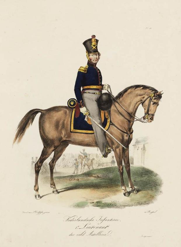 Main 1e luitenant der veld artillerie  nederlandsche infanterie