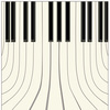 Abstract background with piano keys 