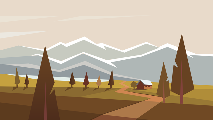 Геометрический пейзаж 