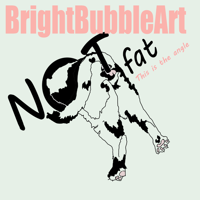Print "Not fat. This's the angle"