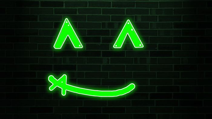 Злая улыбка но клёвая