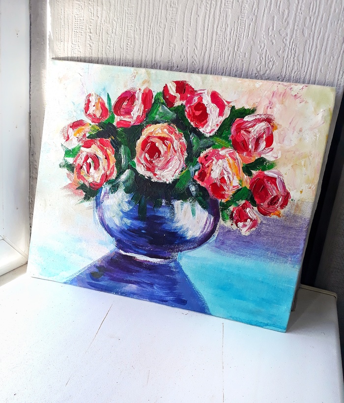 Картина "Розы" Акрил 