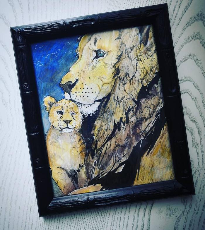 Лев и львенок