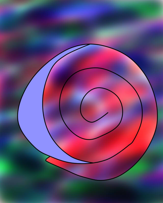 Сладкий экзотический ролл/принт/арт