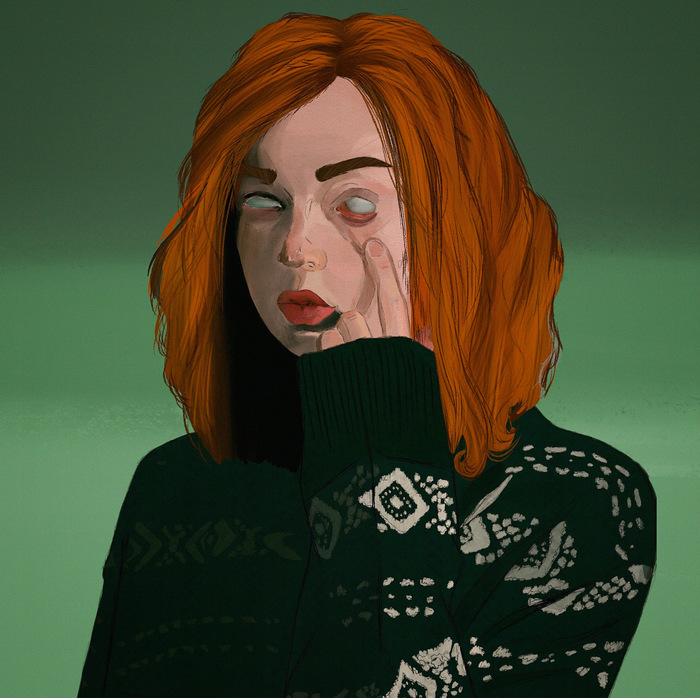 Рыжая девушка