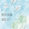 Открытка "Keep calm and fly"