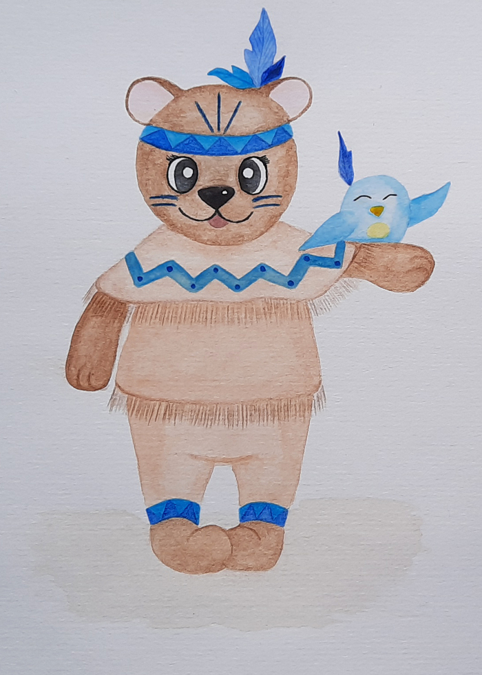 Медвежонок-индеец