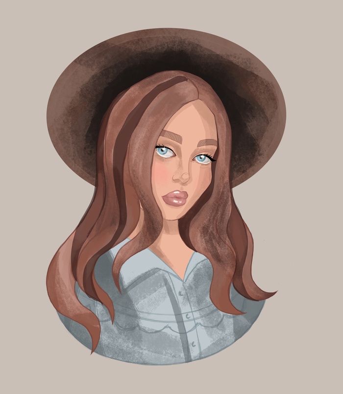 Девушка в шляпе