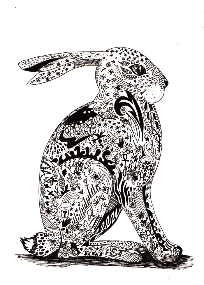Кролик в тату