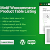 WooCommerce Product Table Listing Plugin