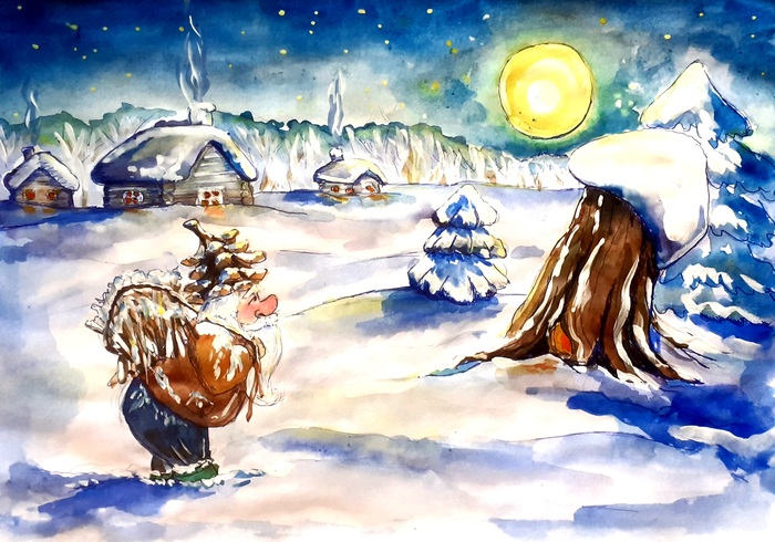 За хворостом.