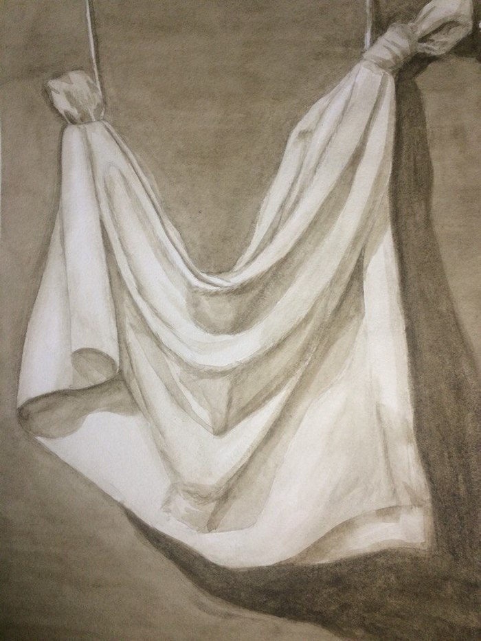 Натюрморт с тканью