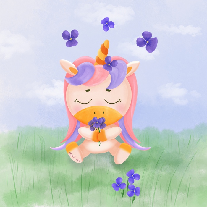 Единорог на поляне