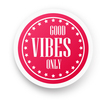 Стикер "Good Vibes Only"