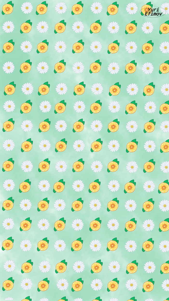 Обои Ромашка-Лимон