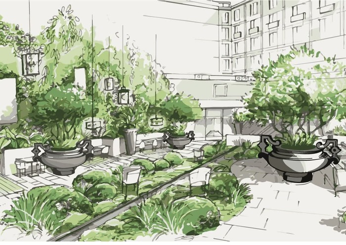 Зеленый сад