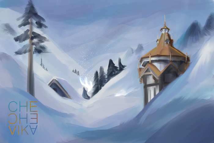 Зима на хуторе