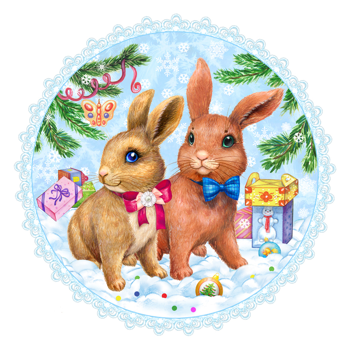 Кролики Новый год