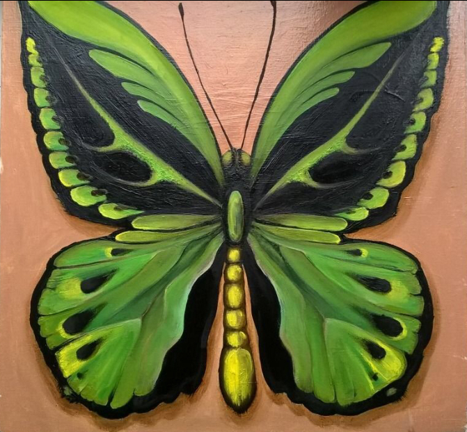 Картина маслом «Бабочка»