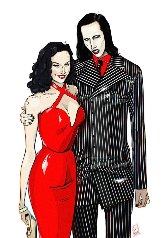 Marylin Manson&Dita Von Teese
