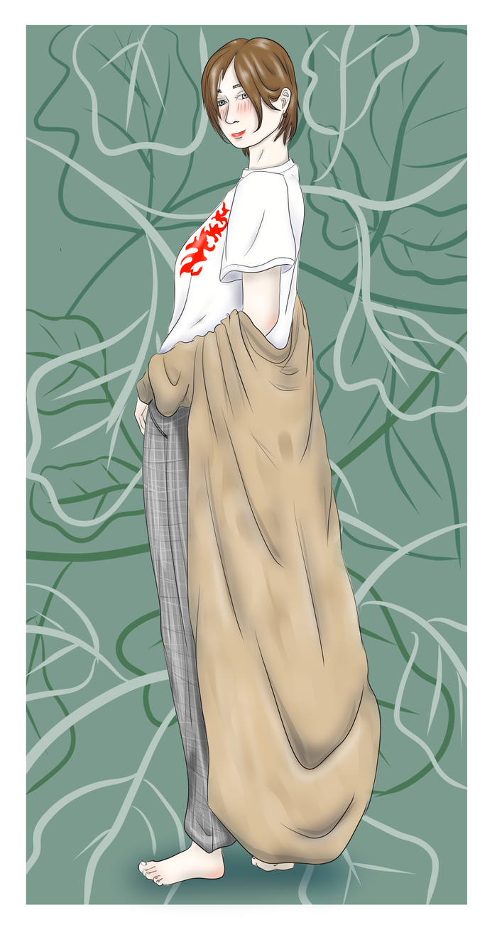 Девушка с кардиганом