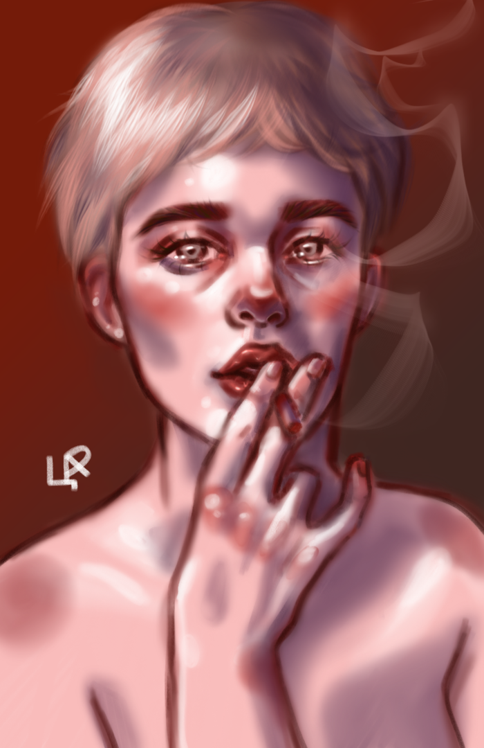 Девушка с сигаретой