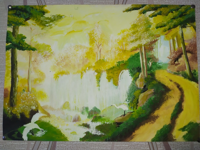 Дорога у водопада