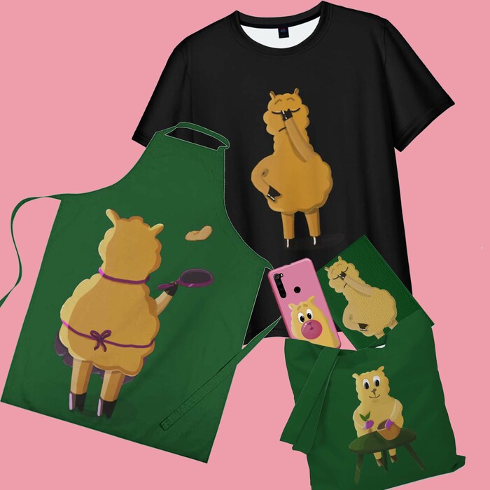 Принты для печати в стиле 2D, Животные, Персонажи на