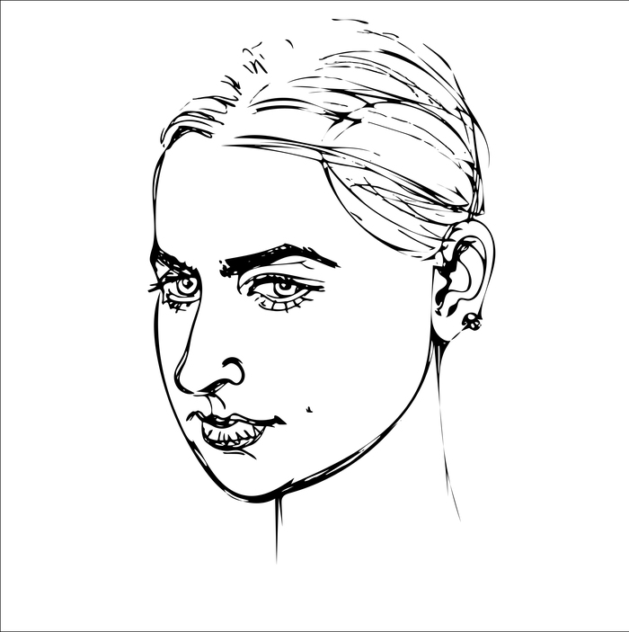 Портрет красивой девушки