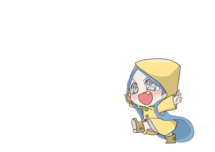 Девочка с голубыми волосами