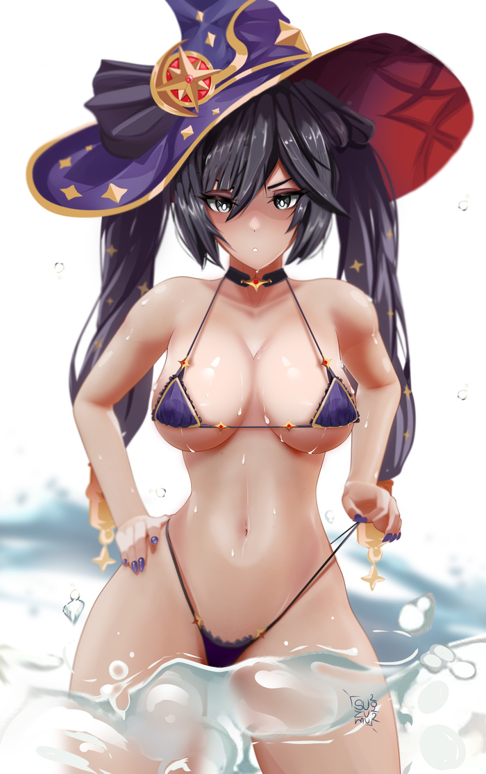 Иллюстрация в стиле аниме и nsfw