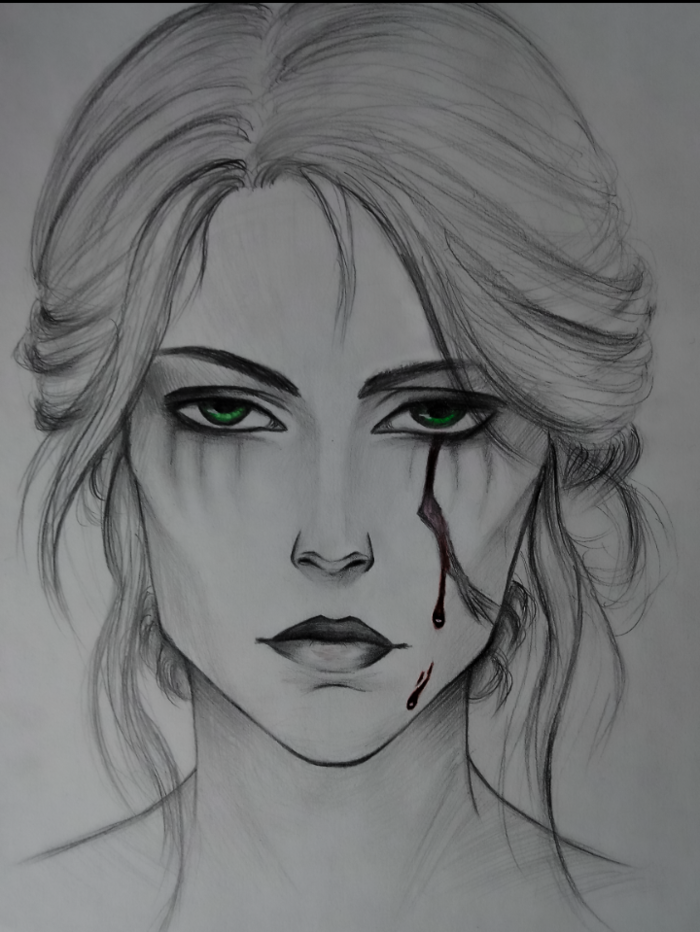 Картина на бумаге карандашом