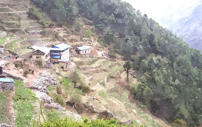 Деревня в горах