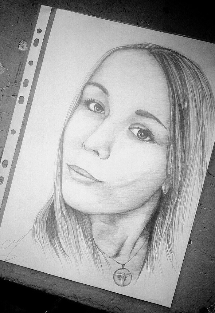 Портрет на заказ по фото, формат А4