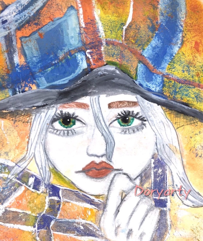 Девушка под пледом