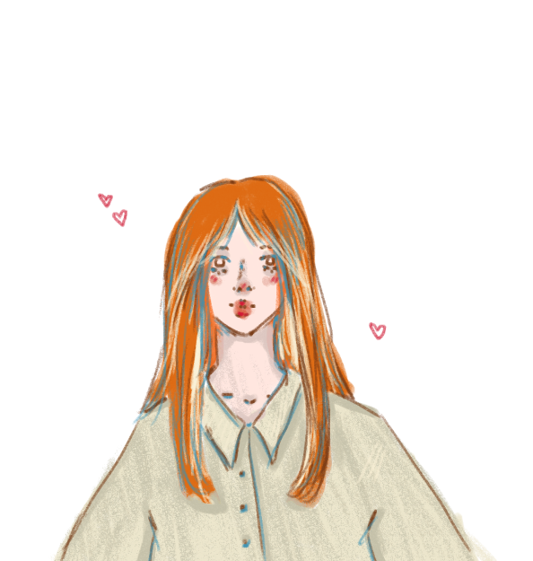 портрет рыжей девочки