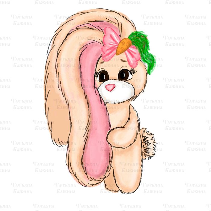 Заяц, кролик, милый, животное, символ года