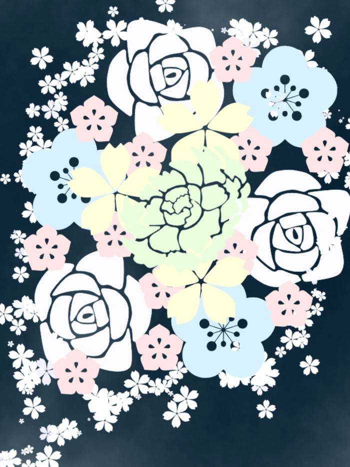 Цветочный принт