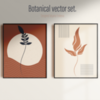  Botanical vector set.
