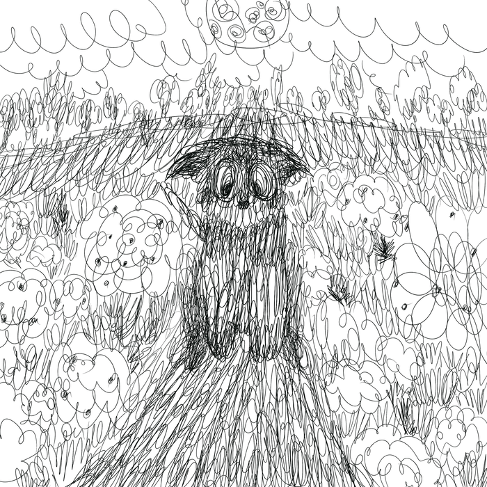 собачка в поле