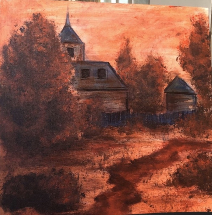 Картина акрил на холсте 30/30