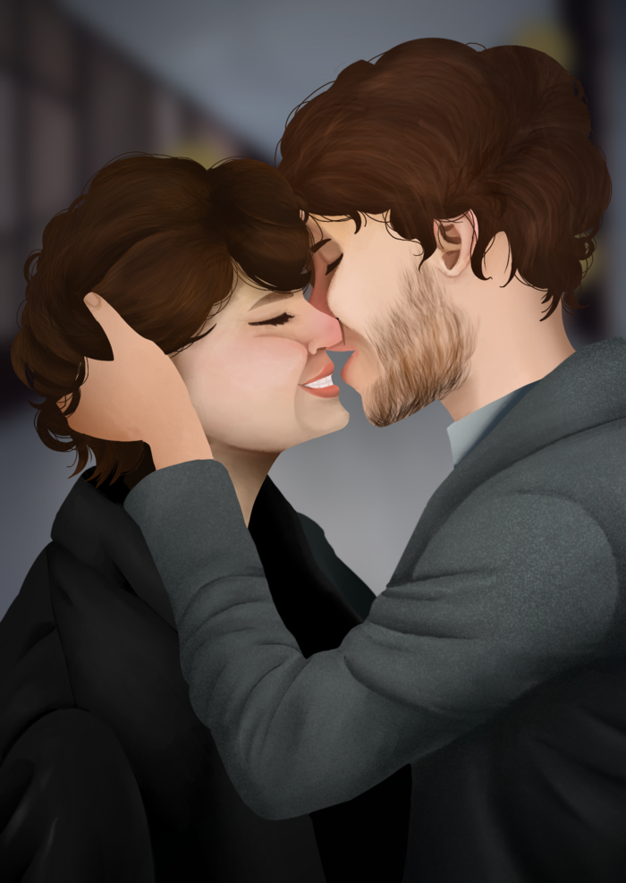 Открытка с парой